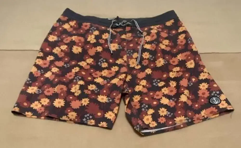 Captain Fin Men's Floral Print Swim Trunks